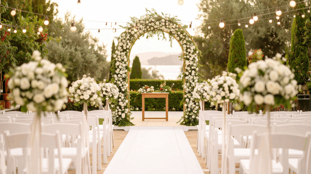 Décoration mariage raffiné élégante chic design floral décoratrice Aix-en Provence